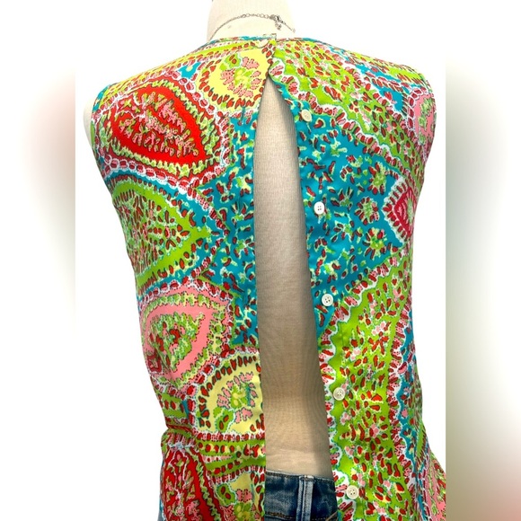 Talbots Multicolor Paisley Tank Top - Picture 3 of 8